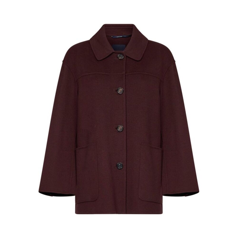 Max Mara S Women Dark Red Smmgiugno Short Coat